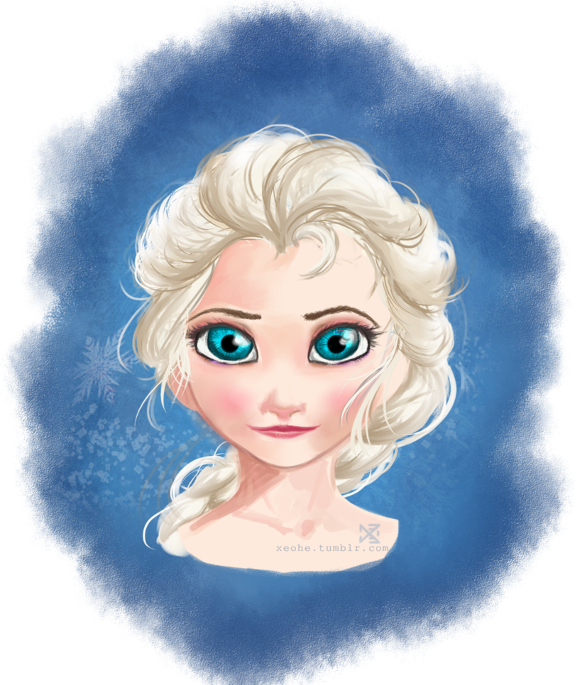Elsa Bust By Xeohe On Deviantart Clipart Transparent (827x965), Png Download