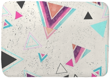 Abstract Watercolor Triangle Seamless Pattern - Pattern Line Pastel (400x400), Png Download