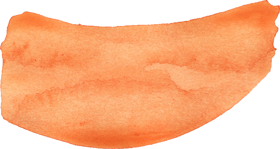 Free Download - Orange Watercolor Stroke Png (922x492), Png Download