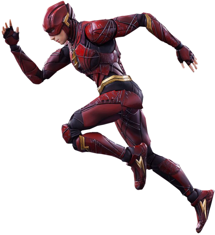 Justice - Play Arts Kai Flash Justice League (709x775), Png Download