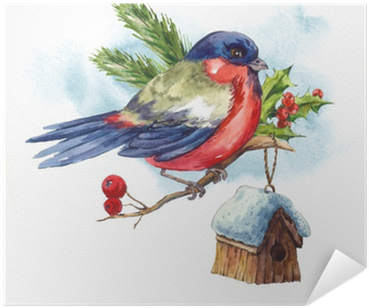 Watercolor Vintage Merry Christmas And Happy New Year - Christmas Day (400x400), Png Download