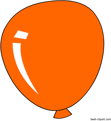 Free Orange Balloon Png Clip Art - Orange Balloon Clipart (450x450), Png Download