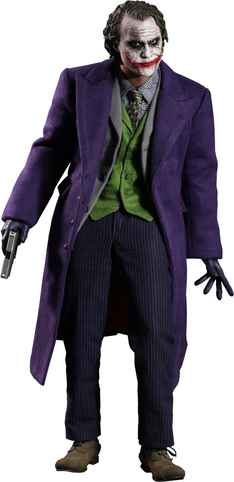 Joker Dx Hot Toys 1 6 (480x987), Png Download