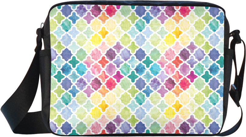 Watercolor Pattern Classic Cross-body Nylon Bags - Bag (1000x1000), Png Download