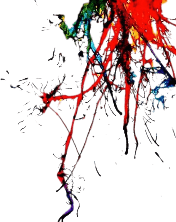 Top Corner Paint Splatter Png - Salpicadura De Pintura Png (594x749), Png Download
