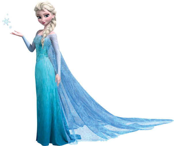 Frozen Elsa - Roommates Frozen Elsa Giant Wall Decals (multi-color) (605x508), Png Download