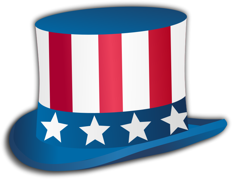 Thank You For Your Service Clipart At Getdrawings - Uncle Sam Hat Clipart (800x616), Png Download