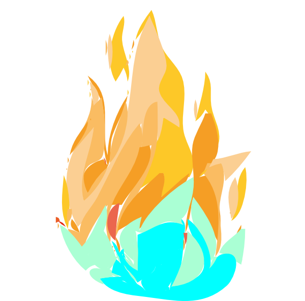 Fire And Ice Cliparts Msr-7 - Clip Art Fire And Ice (600x593), Png Download