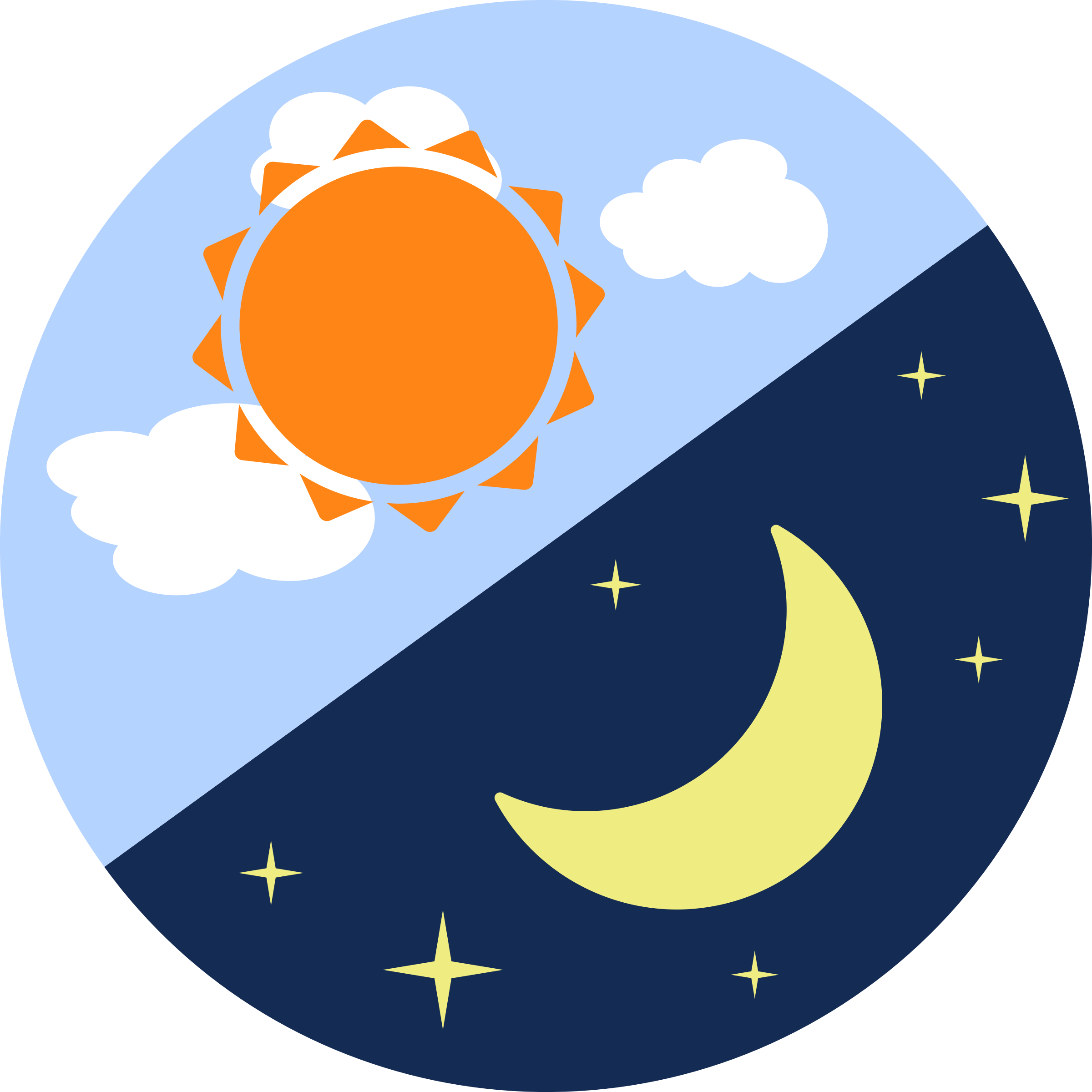 Night Clipart - Day And Night Icon (2400x2400), Png Download