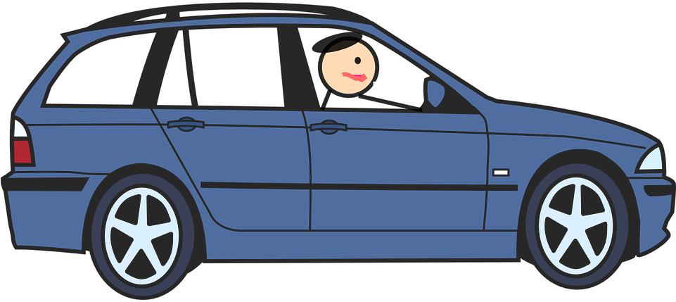 Car Clipart Png Transparent - Animated Police Car Side View (600x264), Png Download