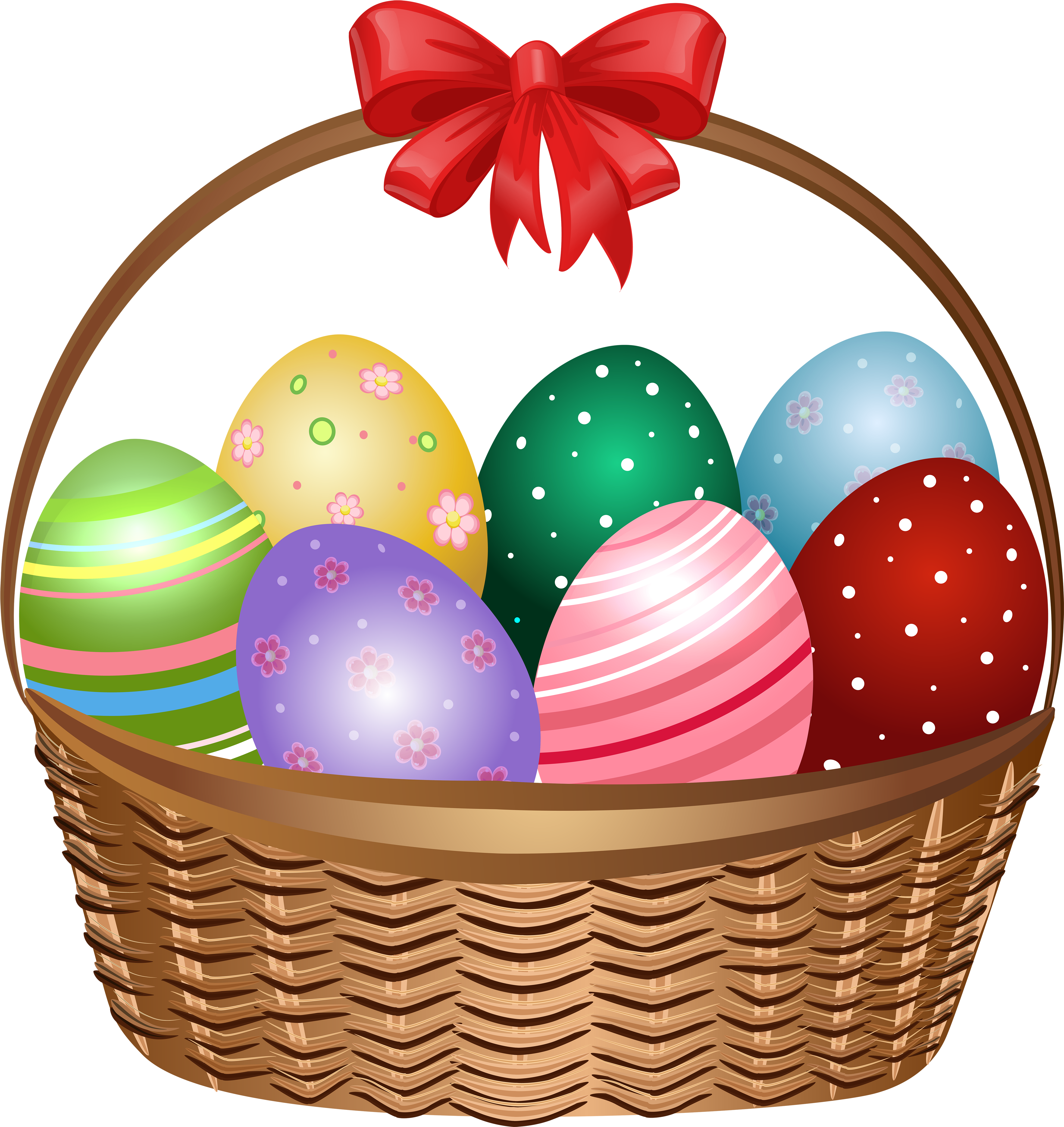 Easter Basket Png Photo - Clip Art Easter Basket (567x600), Png Download