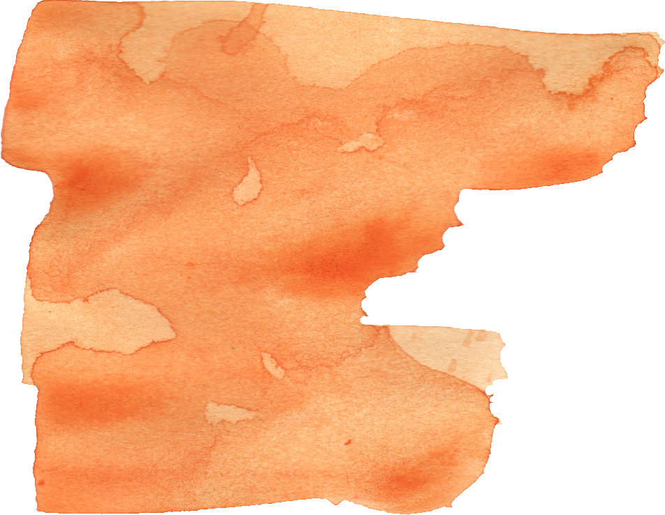 Free Download - Brush Stroke Watercolor Orange (953x739), Png Download