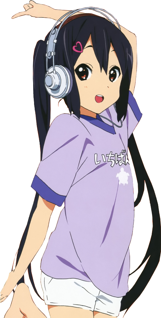 K On Anime, Anime Nerd, Anime Girls, I Love Anime, - K On Azusa Render (520x1024), Png Download