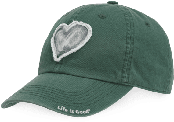 Watercolor Heart Tattered Chill Cap - Michigan State University (570x570), Png Download