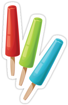 Popsicles - Ice Cream (375x360), Png Download