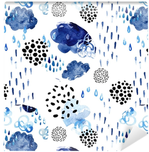 Watercolor Fall Shower Seamless Pattern - Abstract Summer Geo Pattern On Sport Watch (400x400), Png Download