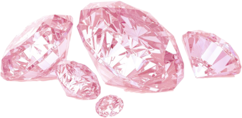 Fashion Pink Diamonds Png Transparent Pale Bubblegum - Pink Diamonds Png (500x244), Png Download
