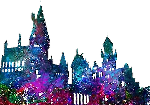 Hogwarts Castle Png - Harry Potter Castle Watercolor (620x436), Png Download