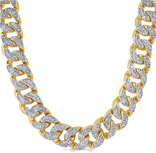 Necklace Clipart Thug Life - Gold Chain Transparent (600x599), Png Download