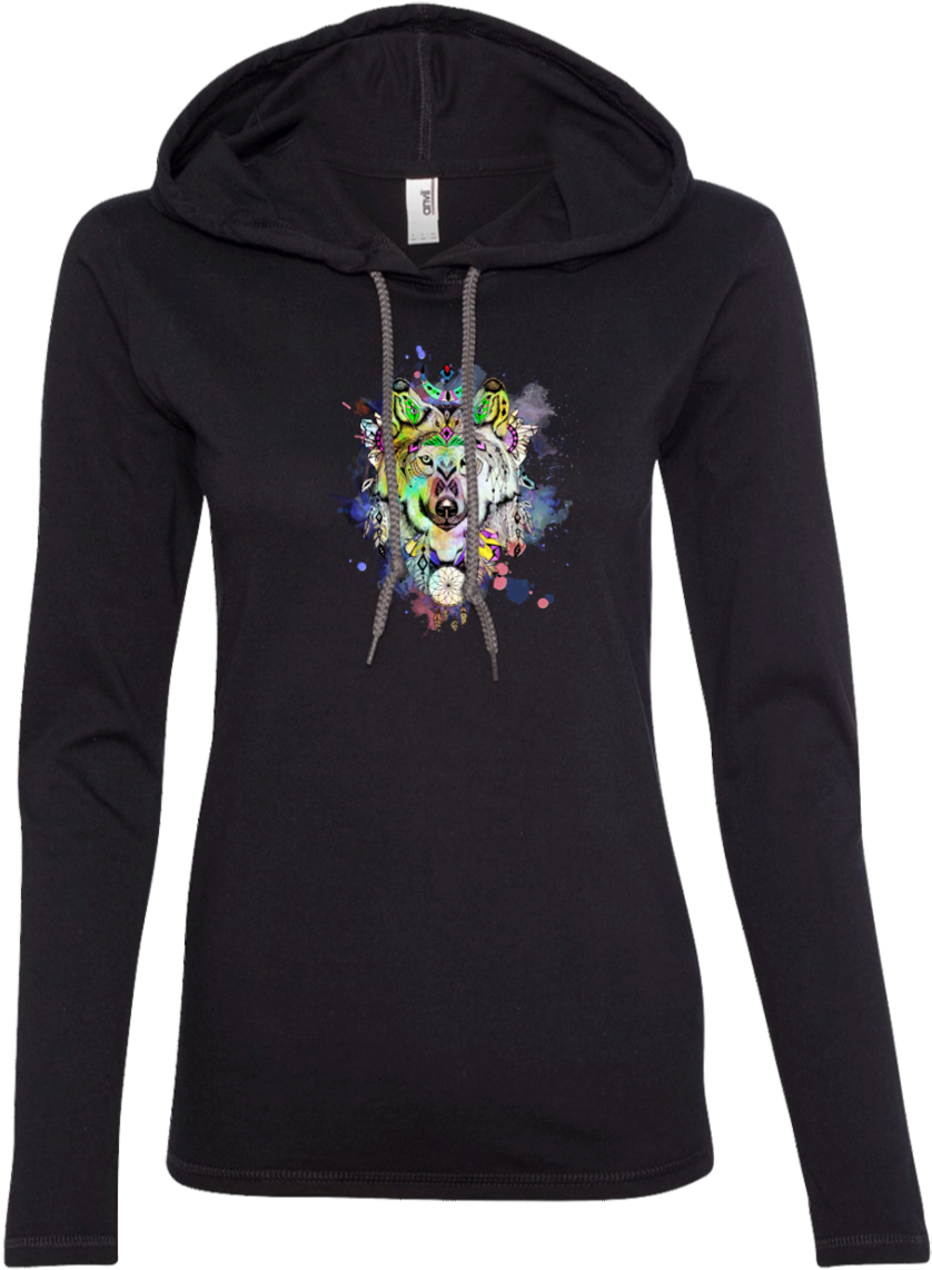 Watercolor Wolf T-shirt Hoodie - Don't Bury Your Failures, Let Them Inspire You (1155x1155), Png Download