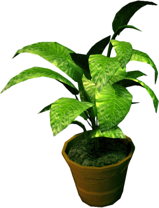 Dead Rising Small Potted Plant - Small Potted Plant Png (525x685), Png Download