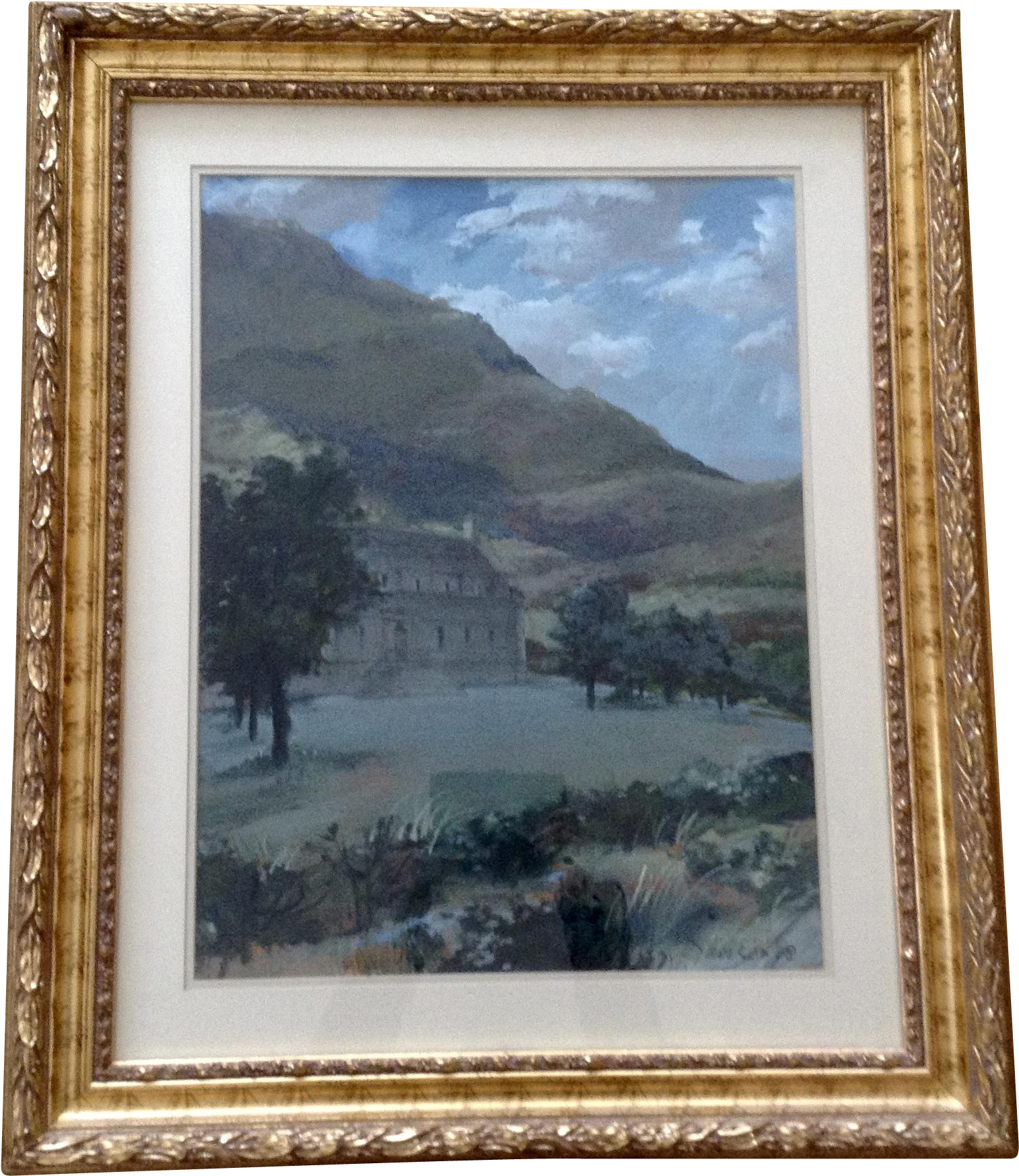 Davison, Estate Landscape Gouache Watercolor Painting - Watercolor Painting (1746x1746), Png Download