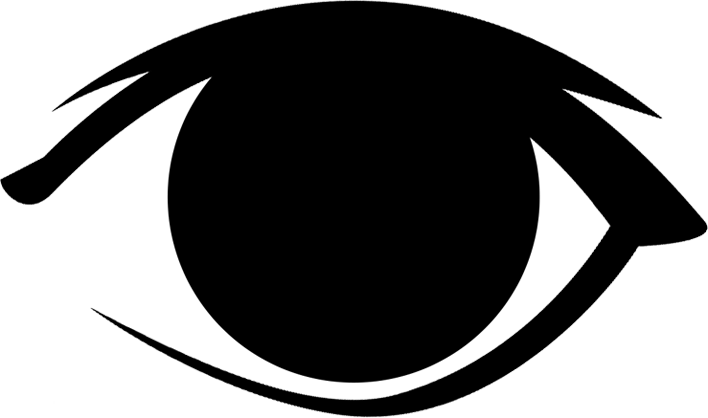 Fox Eyes Png File - Eyes Silhouette Png (708x418), Png Download