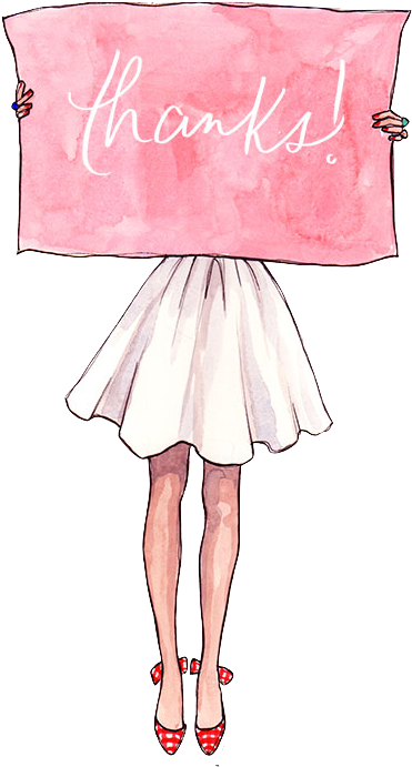 Thank You Guys So Much For 3k I Love You So Much ❤️ - Thank You Fashion Illustration (450x750), Png Download