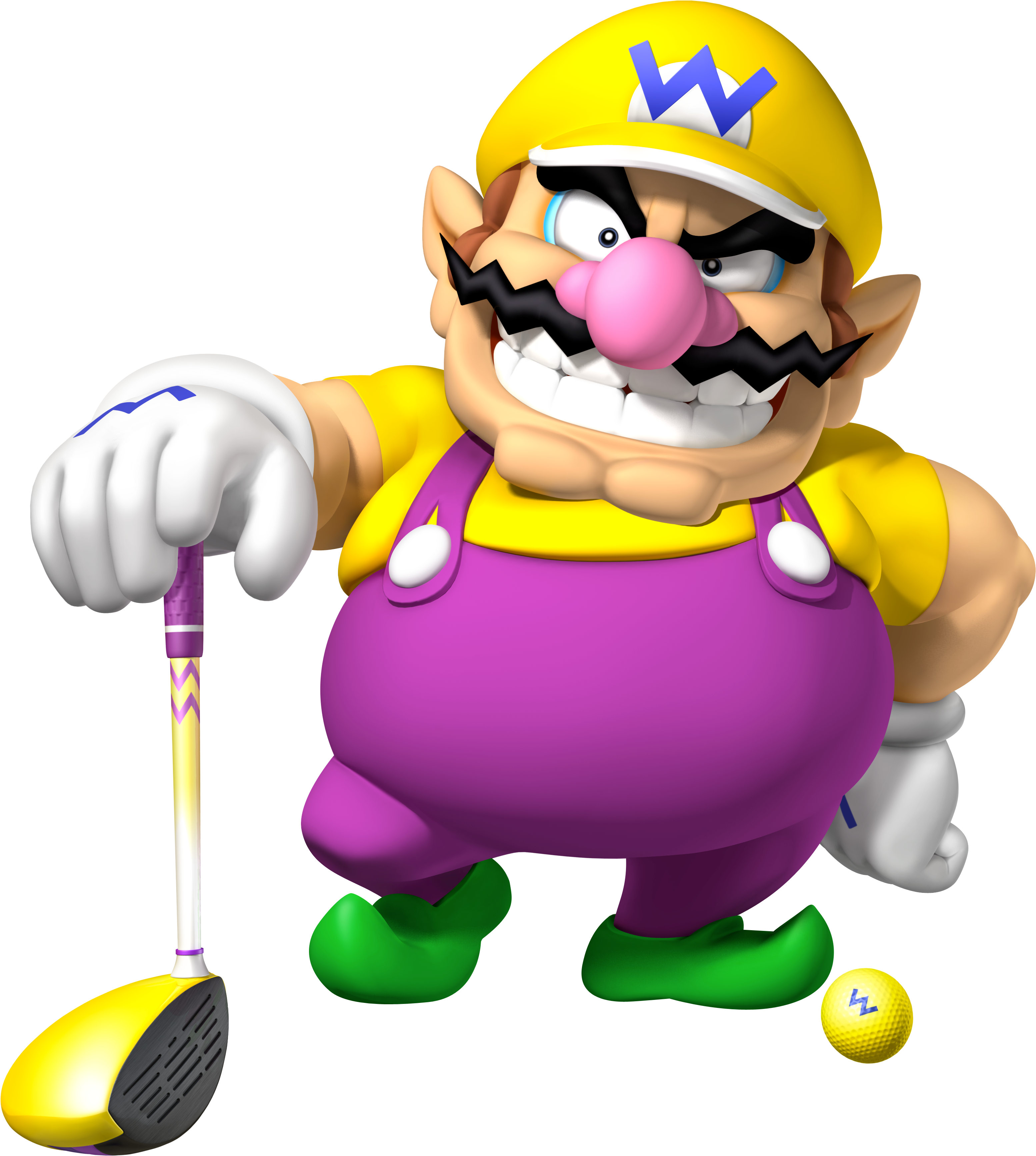 Mario Golf Png Image Stock - Mario Golf World Tour Wario (3108x3466), Png Download