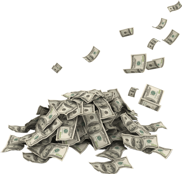 Psd Money Pile - Money Pile Png (400x381), Png Download