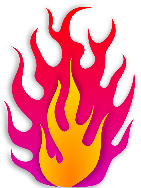 Cool Flame Download Colored Fire - Pink Fire Clip Art (564x750), Png Download