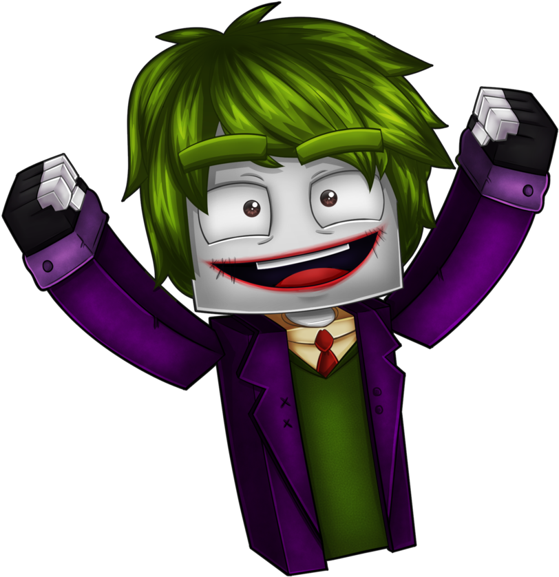 Minecraft Pose - Joker Minecraft Png (889x898), Png Download