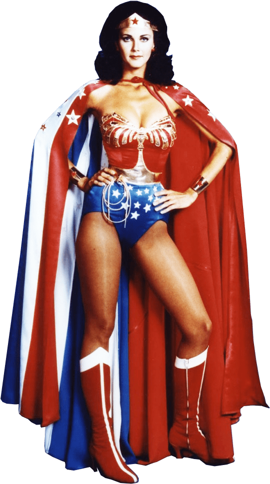 Vintage Wonder Woman - Wonder Woman Costume 70's (600x980), Png Download