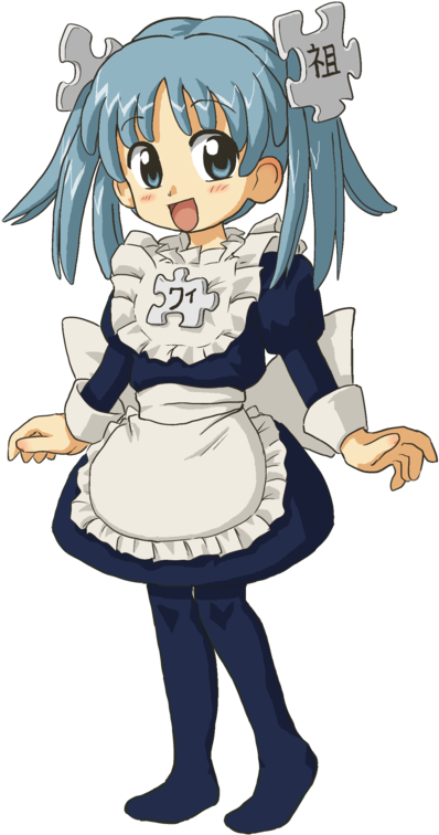Wikipe-tan Full Length - Wikipedia Anime (406x768), Png Download