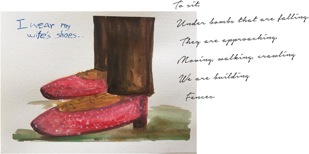 Watercolor Illustration From "i Wear My Wife's Shoes" - Watercolor Painting (1000x507), Png Download