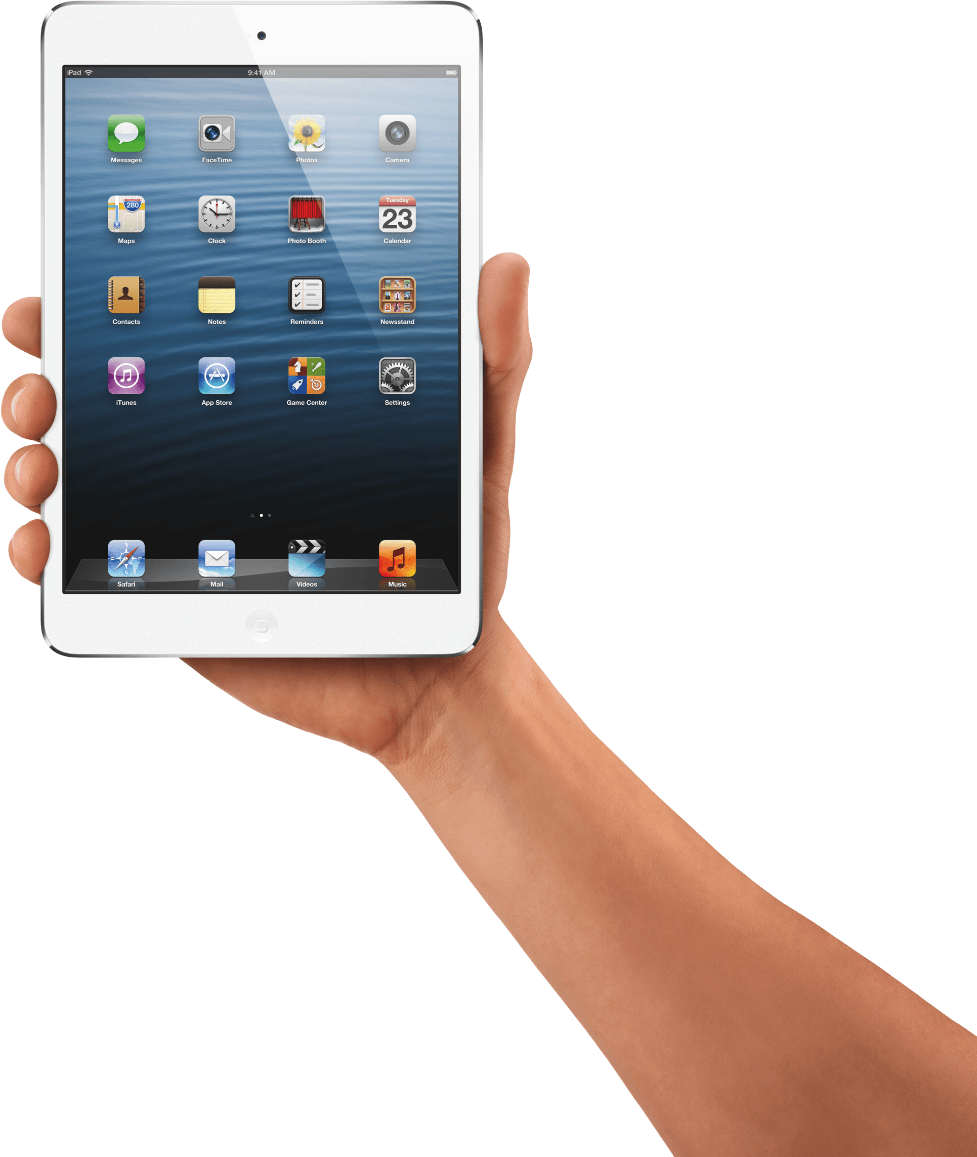 Hand Holding Ipad Tablet - Hand Holding Ipad Png (2091x2400), Png Download