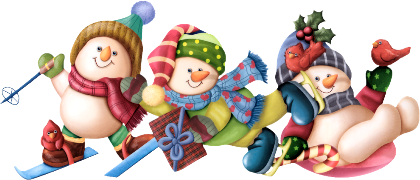 Christmas Snowmen Clip Art - Boneco De Neve Em Png (850x394), Png Download