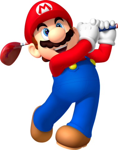 Mario Golf Png - Mario Golf World Tour Mario (379x480), Png Download