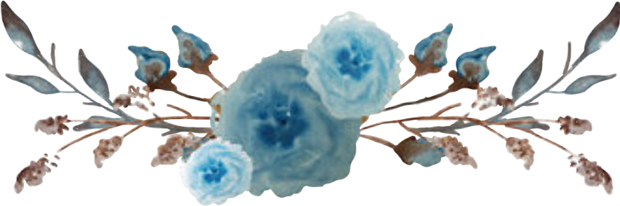Ftestickers Watercolor Flowers Flowerswag Blue - Blue Watercolor Flowers Png (1024x1024), Png Download