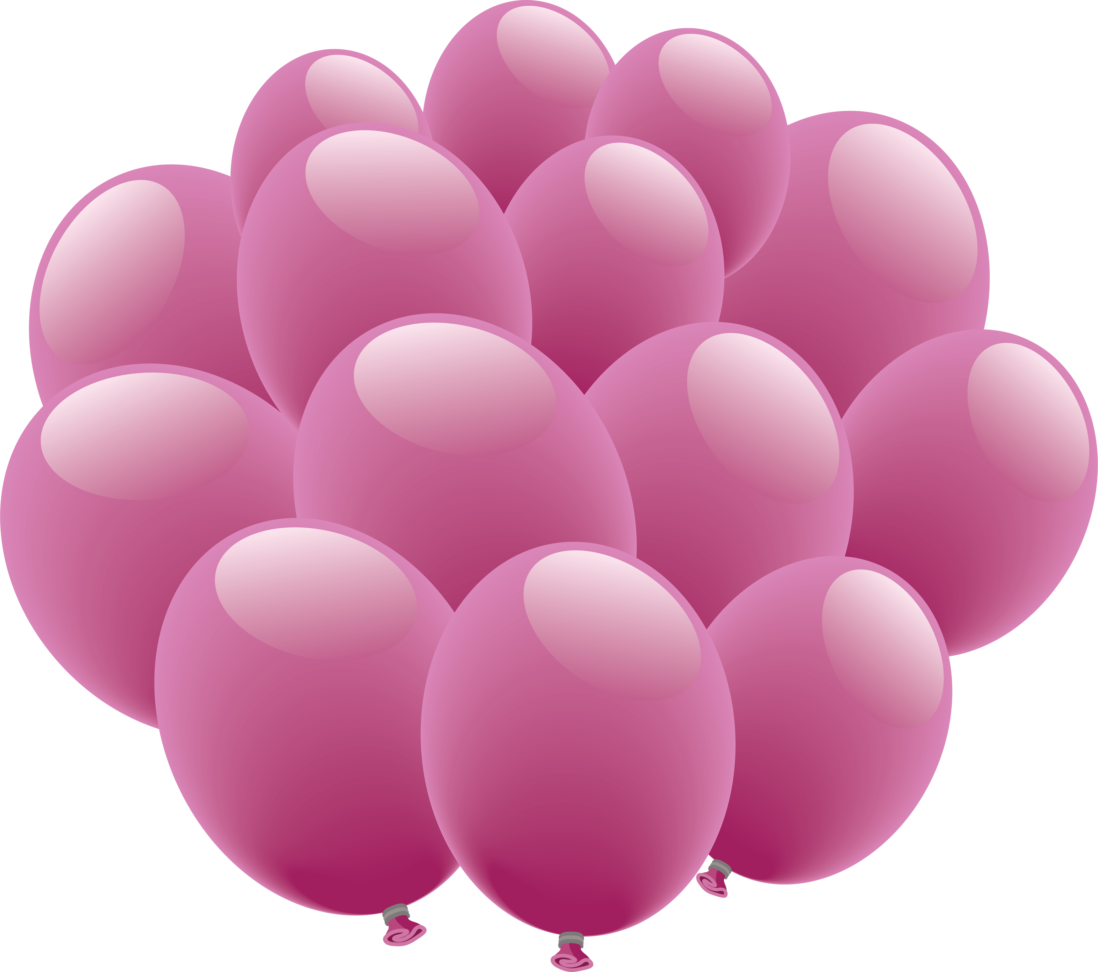 Balloon Icon Clipart - Pink Balloon Png Transparent Background (3502x3100), Png Download