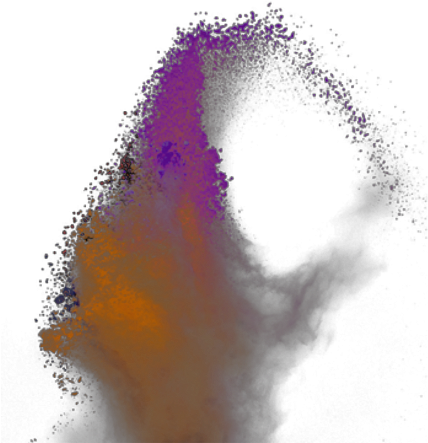 ,smoke Effects Colorful Explosion - Visual Arts (1024x1024), Png Download