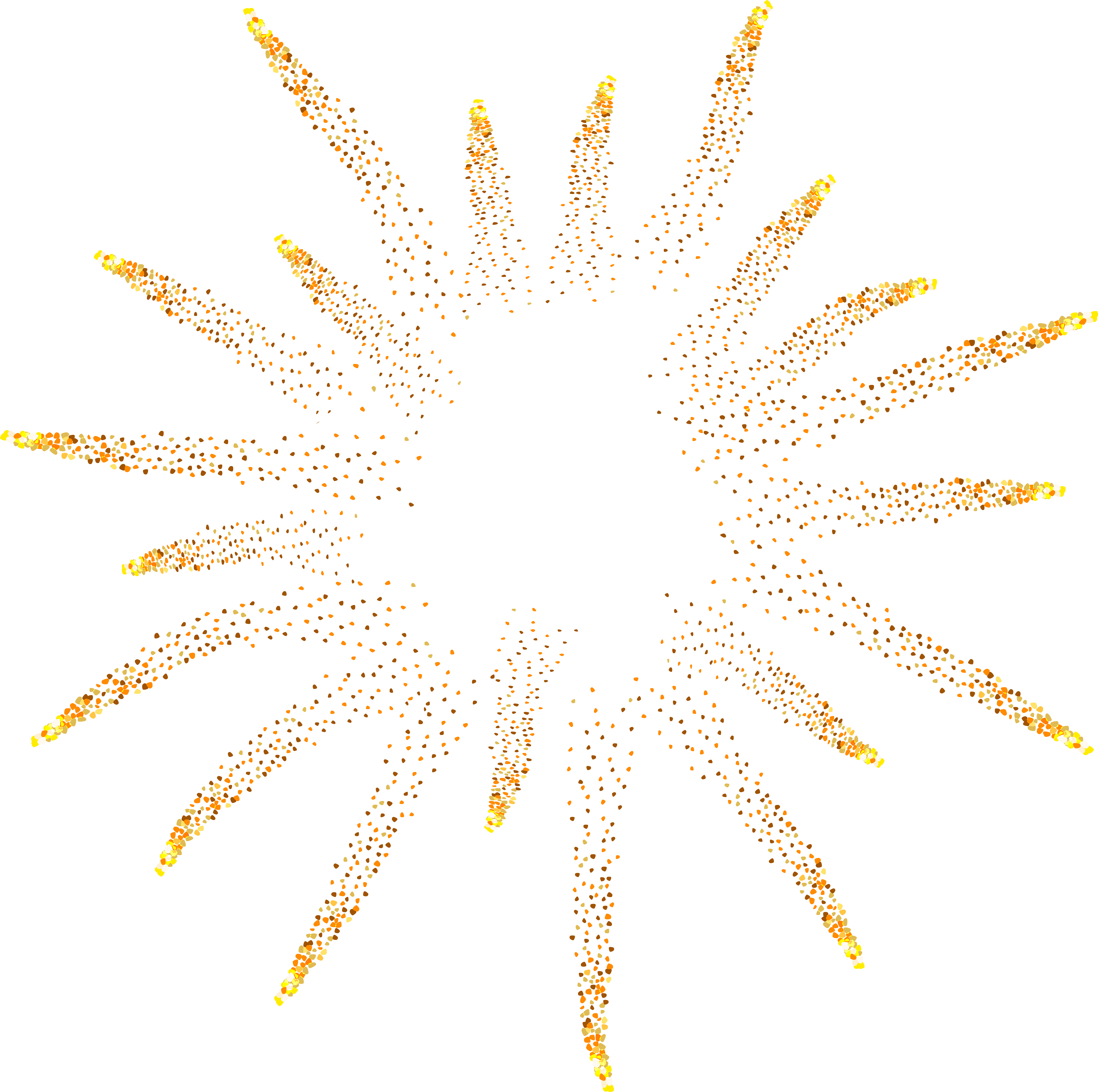 Yellow Fireworks Clip Art Png Image (8000x7954), Png Download