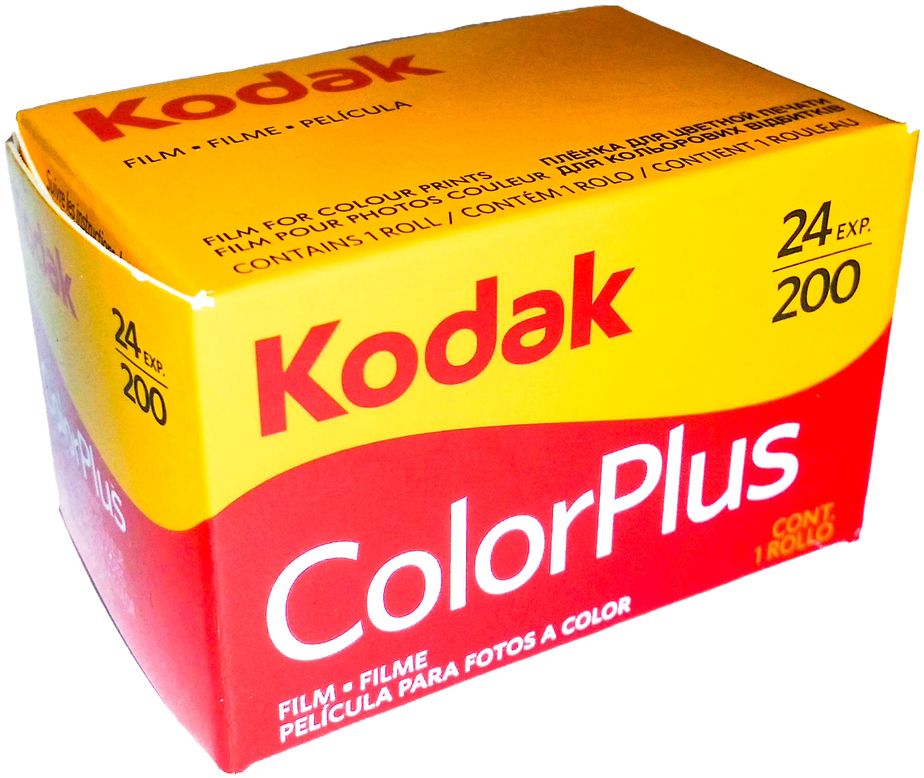 Kodak Film Box - Kodak Color Plus Png (1955x1602), Png Download