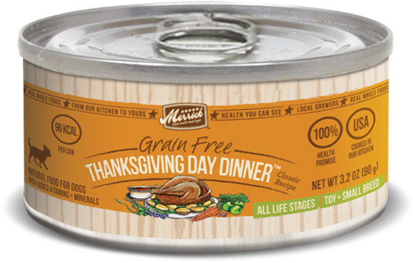 Grain Free Thanksgiving Day Dinner™ Classic Recipe - Merrick Grain Free Small Breed Thanksgiving Day Dinner (650x445), Png Download