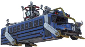 Motorbus - Rocket League - Fortnite Battle Bus Png (559x300), Png Download