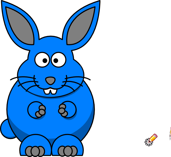 Cartoon Bunny Svg Clip Arts 600 X 551 Px (600x551), Png Download