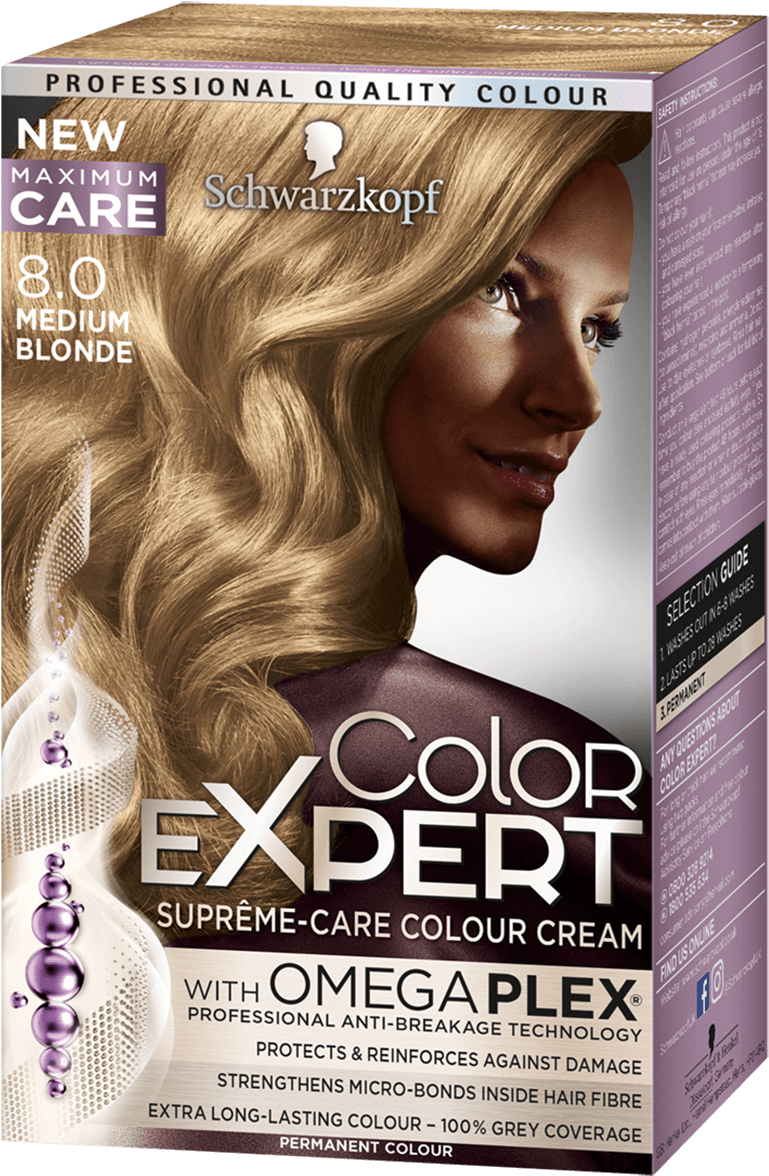 Color Expert Color Creme - Color Expert Schwarzkopf 8 (970x1400), Png Download