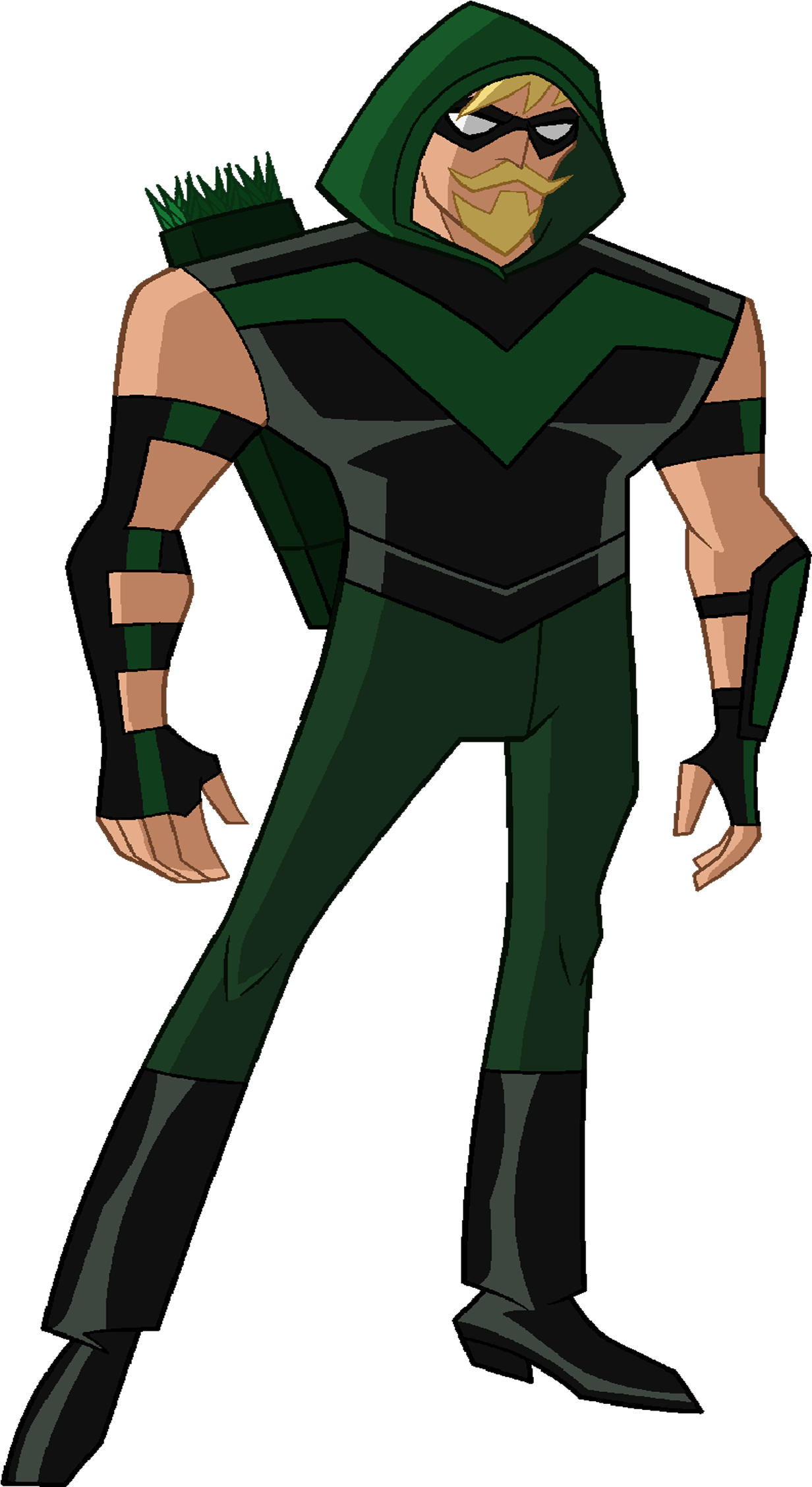 Greenarrow - Justice League Action Green Arrow (2807x2371), Png Download