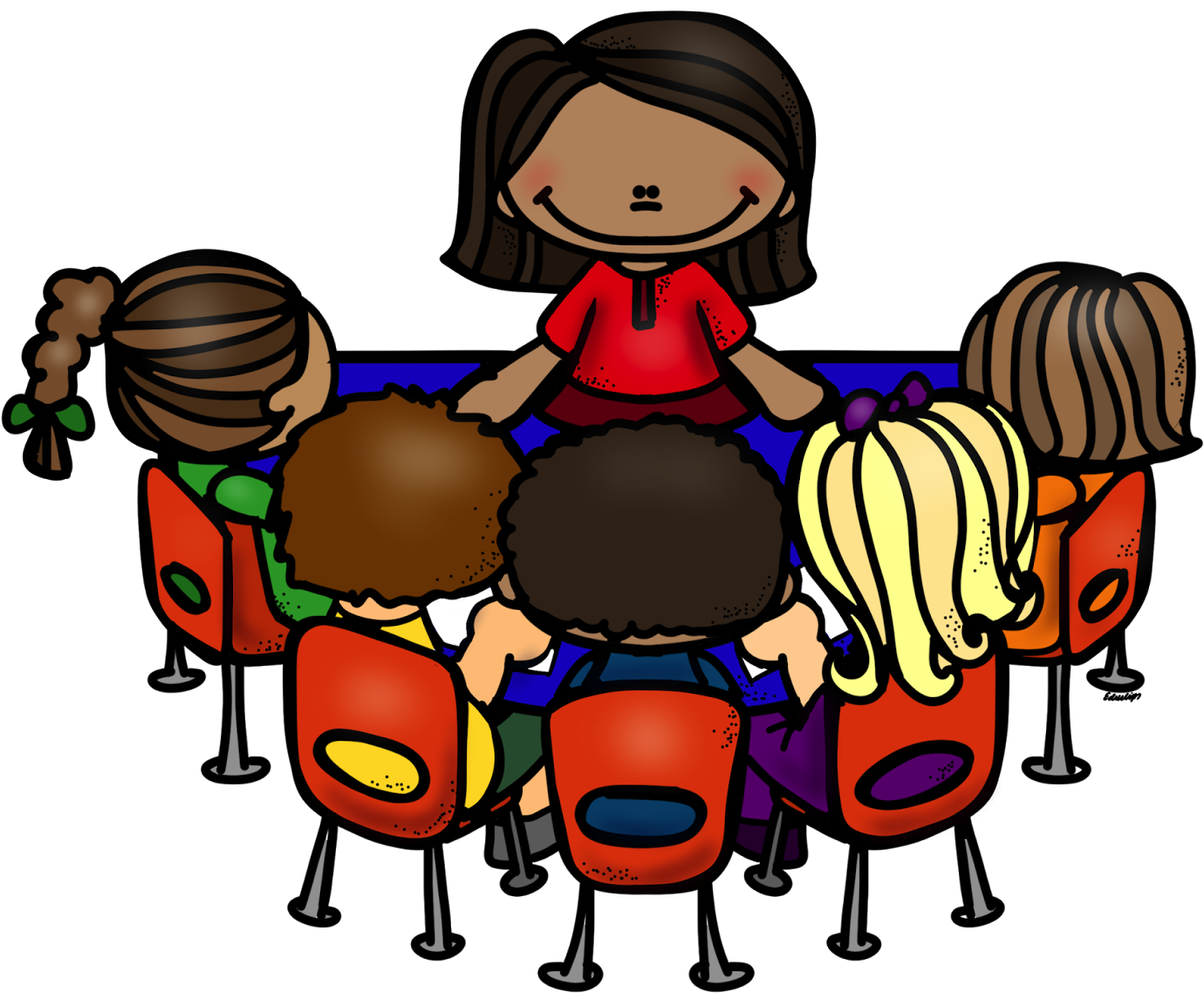 28 Collection Of Teacher Small Group Clipart - Guided Reading Center Clipart (1600x1200), Png Download
