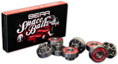Bear Spaceballs Abec - Bear Space Balls Longboard Bearings (480x264), Png Download